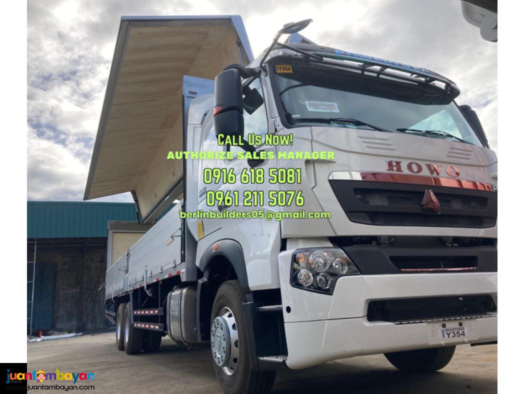 32ft wing Van 10-wheeler sinotruk howo a7 / t7 brand new for sale