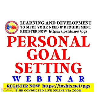 Personal Goal Setting Webinar with Certificate Online Seminar via Zoom