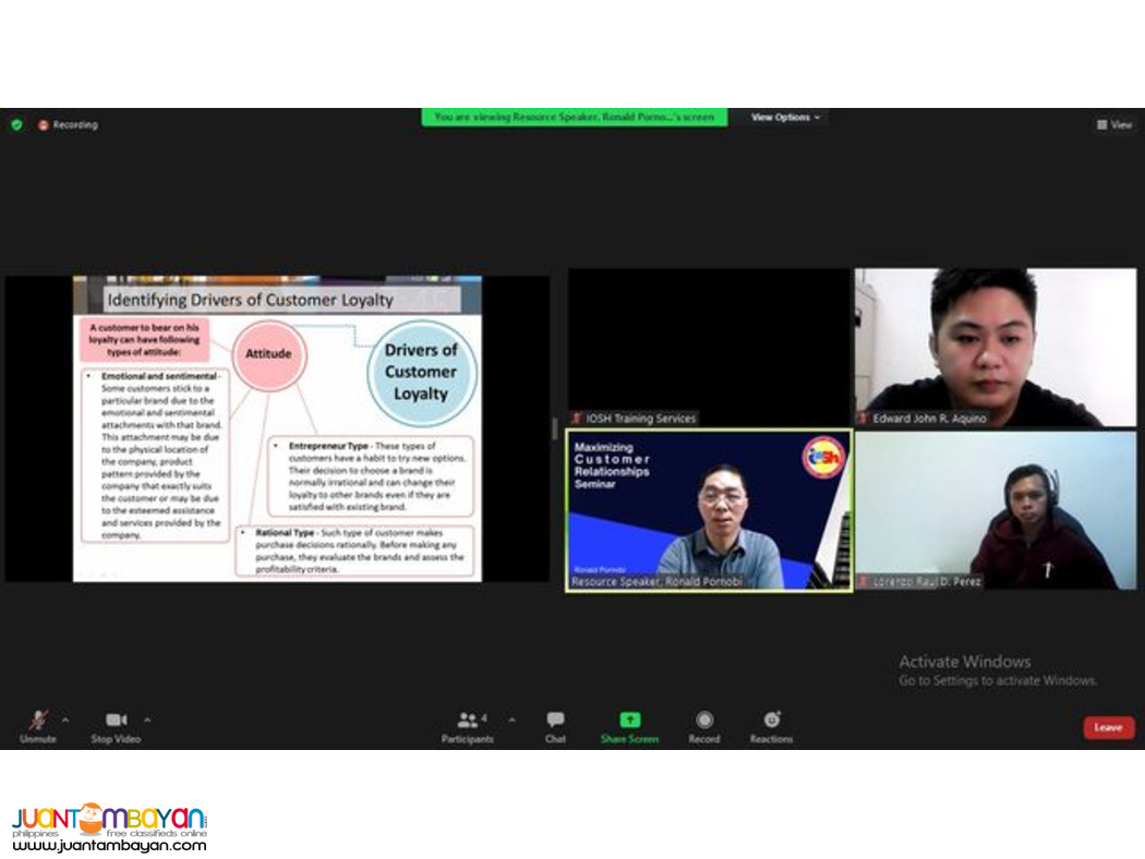 Maximizing Customer Relationships Seminar With Certificate Online