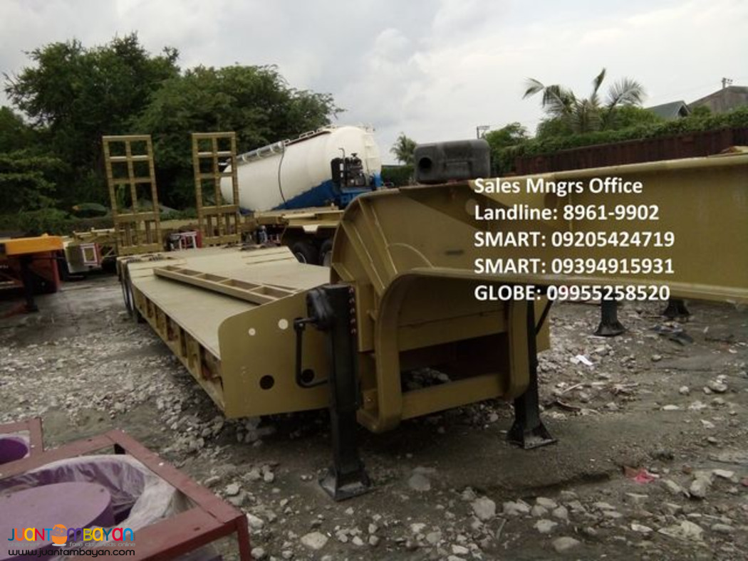brandnew two axle low bed 40ft 45 tons for sale
