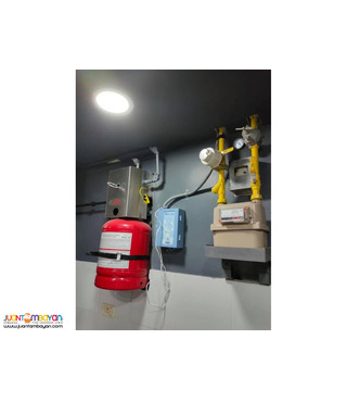 kitchen Gas Line Fire Suppression Supply Install