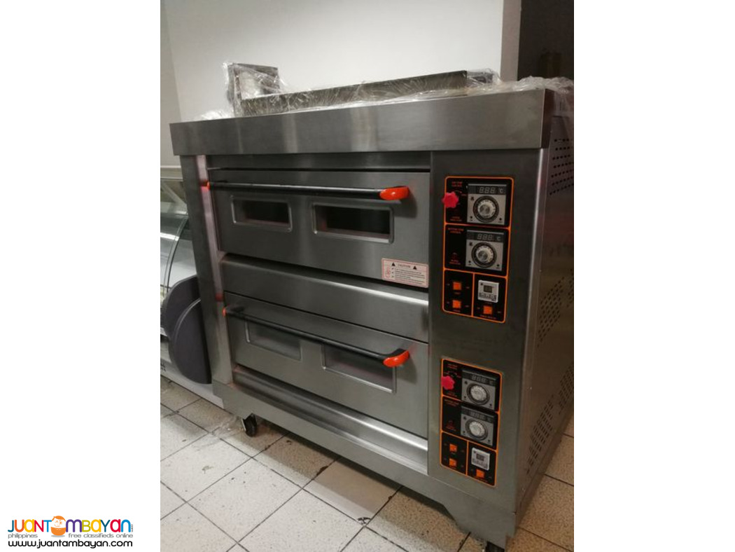HEAVY DUTY! 2 DECK OVEN (4 TRAY GAS OVEN)