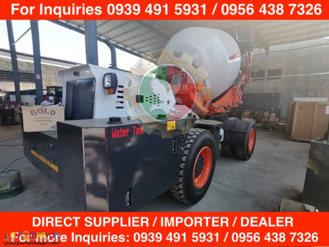self laoding-mixer truck 0.6cubic bucket cap, 5cubic drum cap.