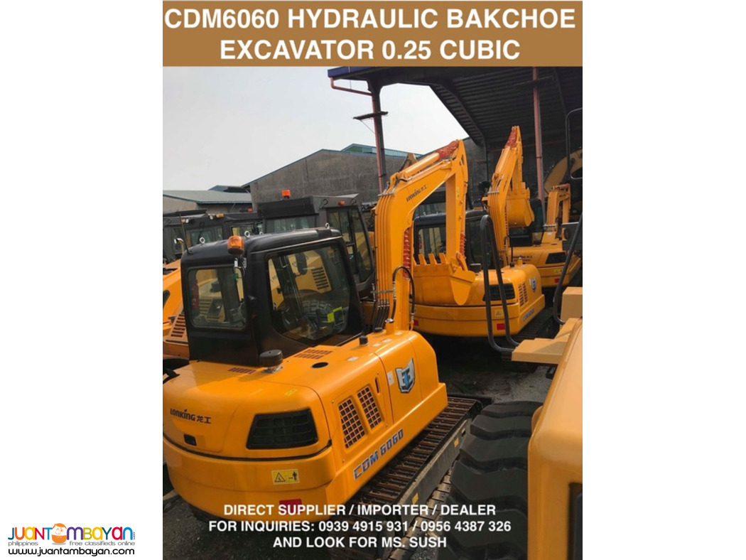 XCMG 6060 BACKHOE EXCAVATOR 0.25CUBIC