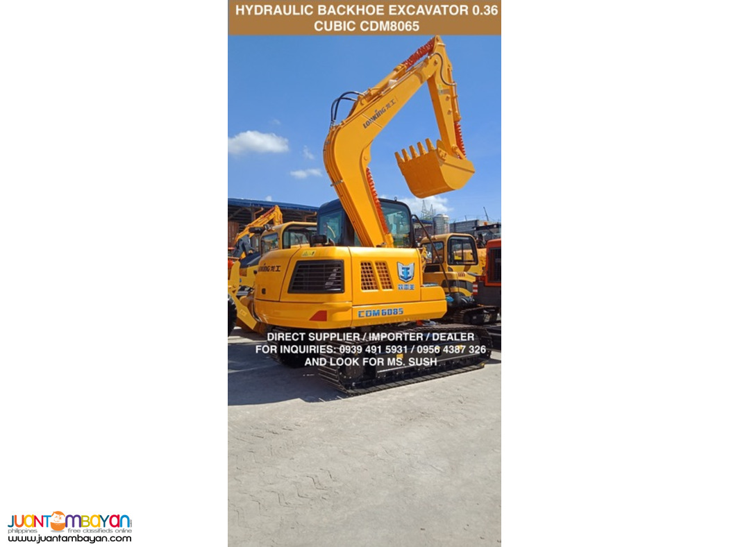 CDM 6085 HYDRAULIC BACKHOE EXCAVATOR 0.36 CUBIC