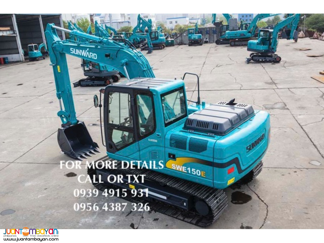 sunward swe150 crawler excavator 0.60 cubic isuzu engine