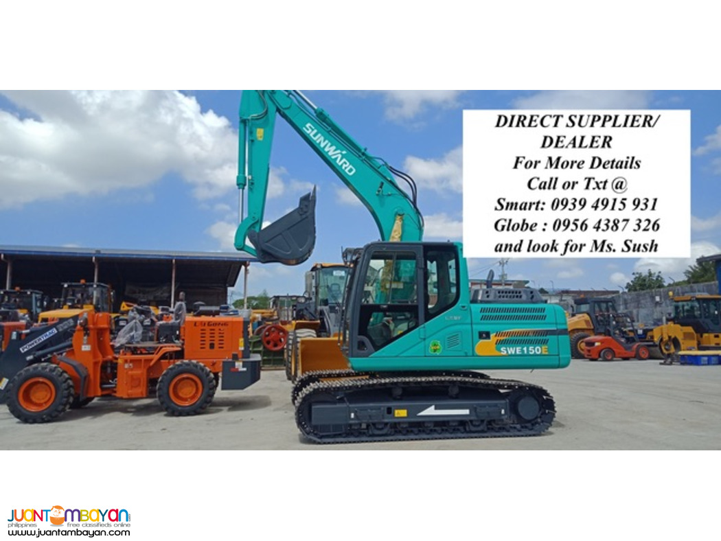 sunward swe150 crawler excavator 0.60 cubic isuzu engine