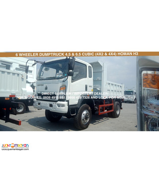 6 WHEELER 4.5CUBIC & 6.5 DUMP TRUCK SINOTRUK HOMAN H3