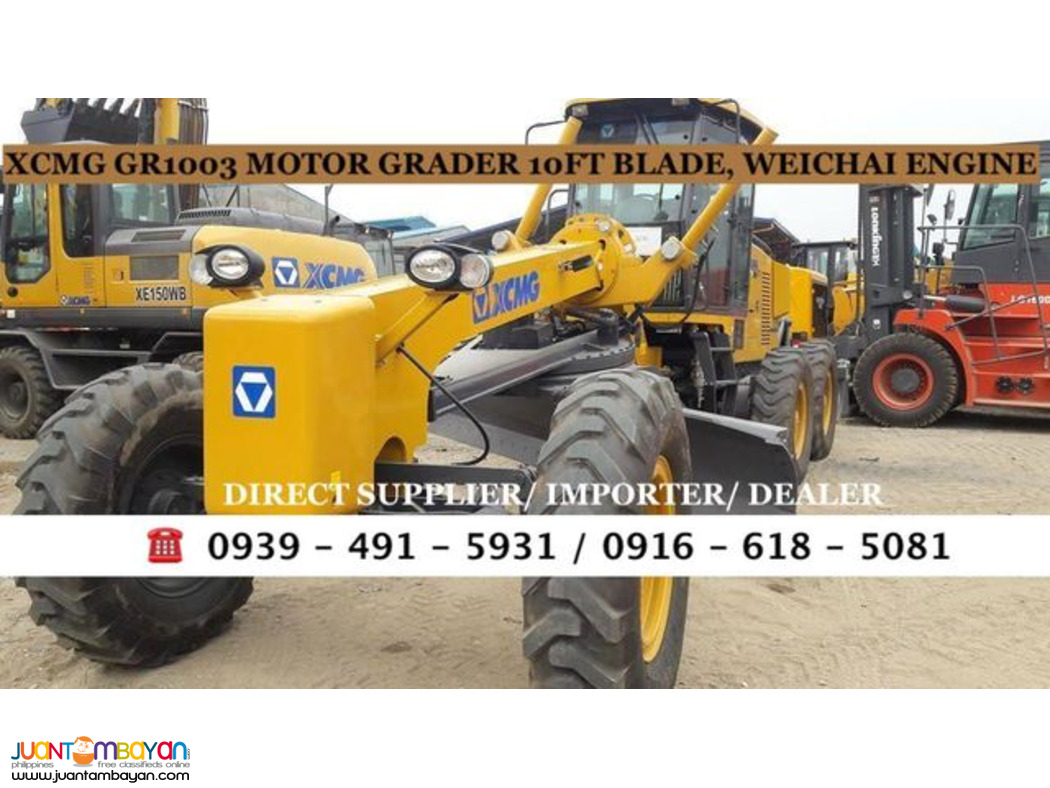 XCMG MOTOR GRADER WITH RIPPER 10ft blade brand new for sale