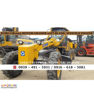 XCMG MOTOR GRADER WITH RIPPER 10ft blade brand new for sale