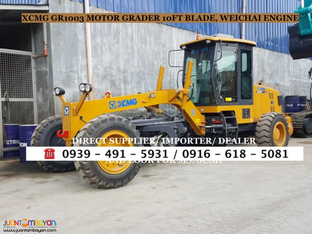 XCMG MOTOR GRADER WITH RIPPER 10ft blade brand new for sale