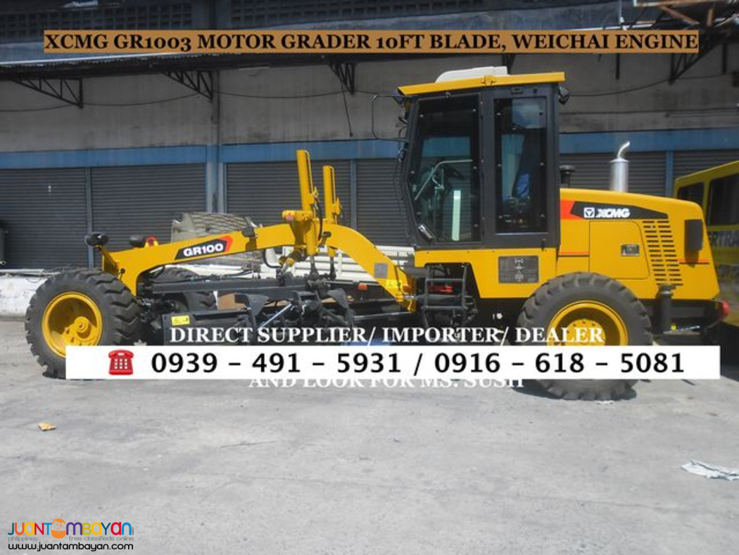 XCMG MOTOR GRADER WITH RIPPER 10ft blade brand new for sale