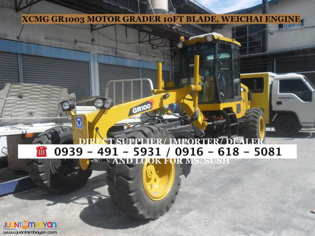 XCMG MOTOR GRADER WITH RIPPER 10ft blade brand new for sale