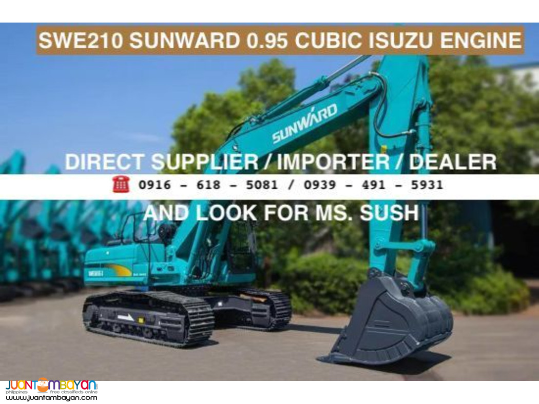 SWE210 SUNWARD BAKCHOE EXCAVATOR 0.95CUBIC ISUZU ENGINE