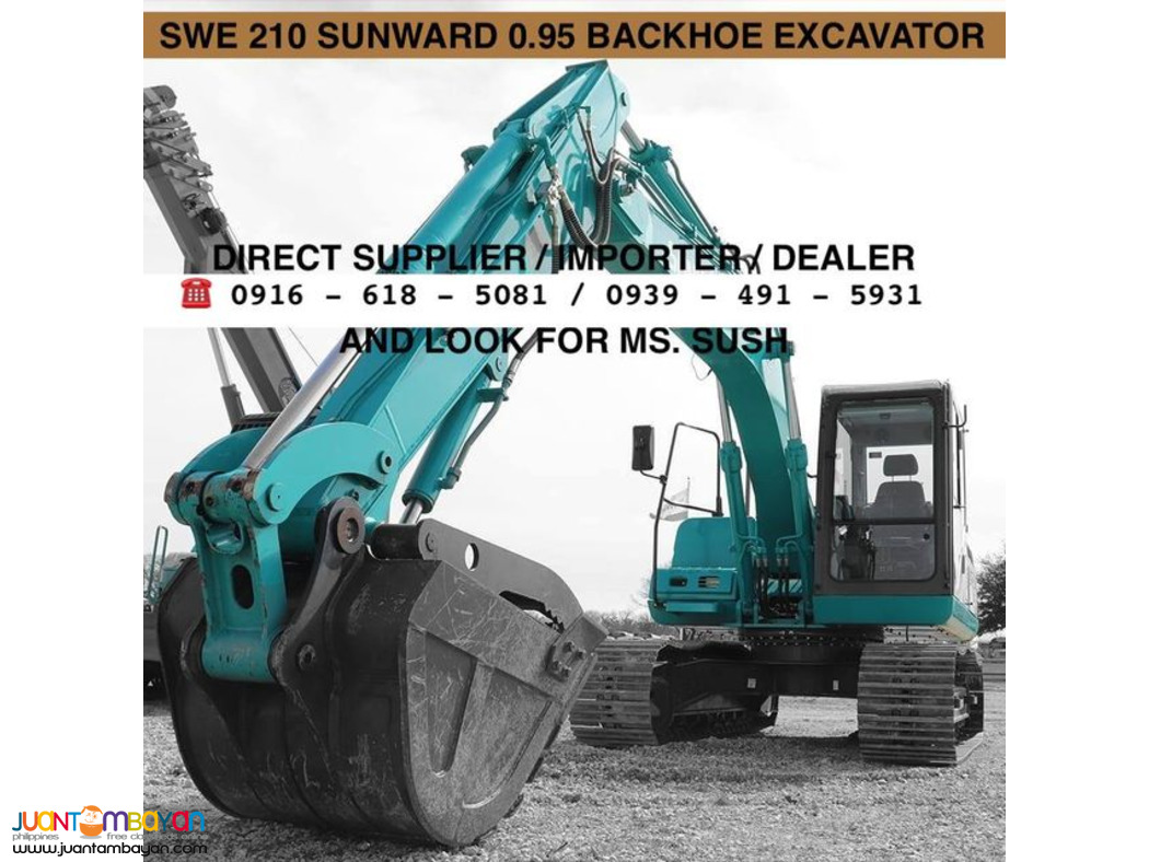 SWE210 SUNWARD BAKCHOE EXCAVATOR 0.95CUBIC ISUZU ENGINE