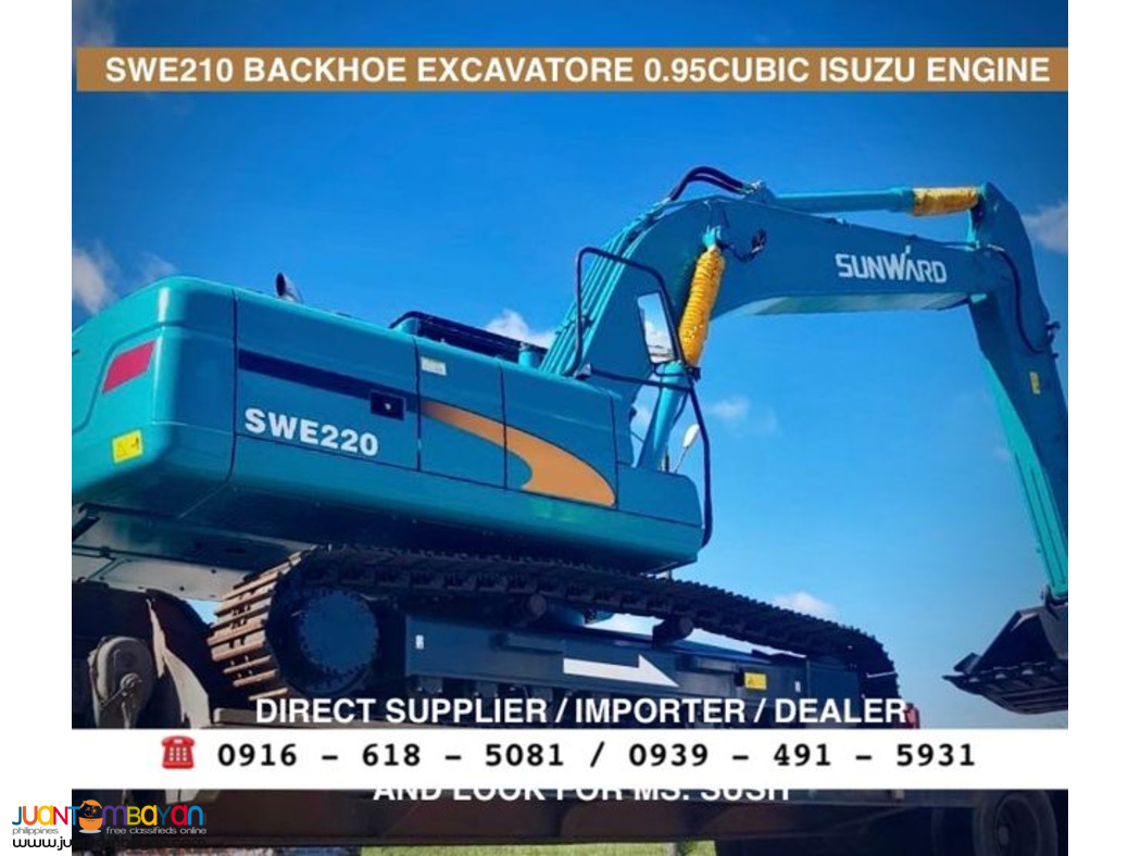SWE210 SUNWARD BAKCHOE EXCAVATOR 0.95CUBIC ISUZU ENGINE