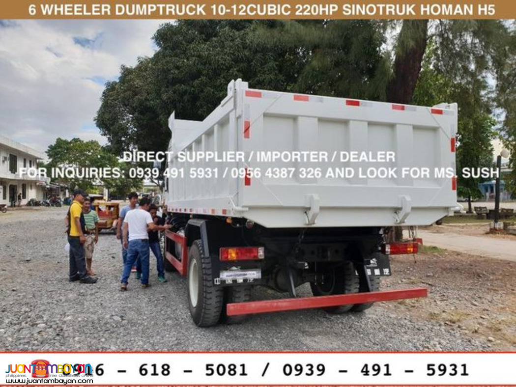 10 CUBIC DUMP TRUCK 6 WHEELER SINOTRUK HOMAN H5