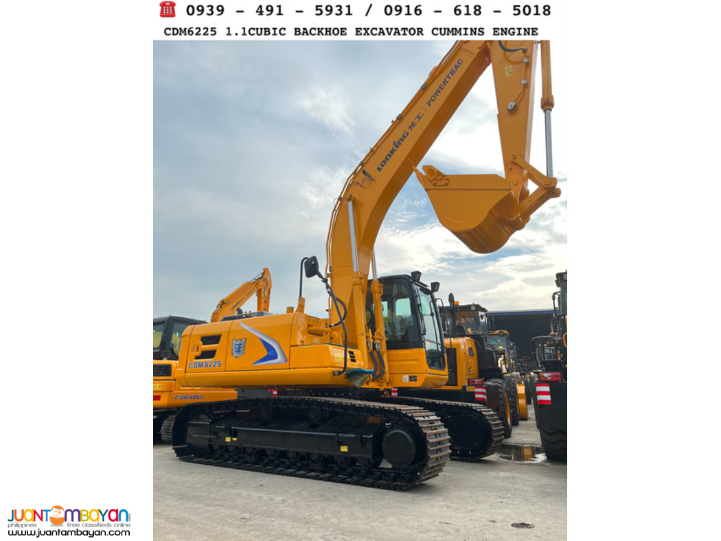CDM6225 HYDRAULIC BACKHOE EXCAVATOR 1.1 CUBIC Cummins Engine