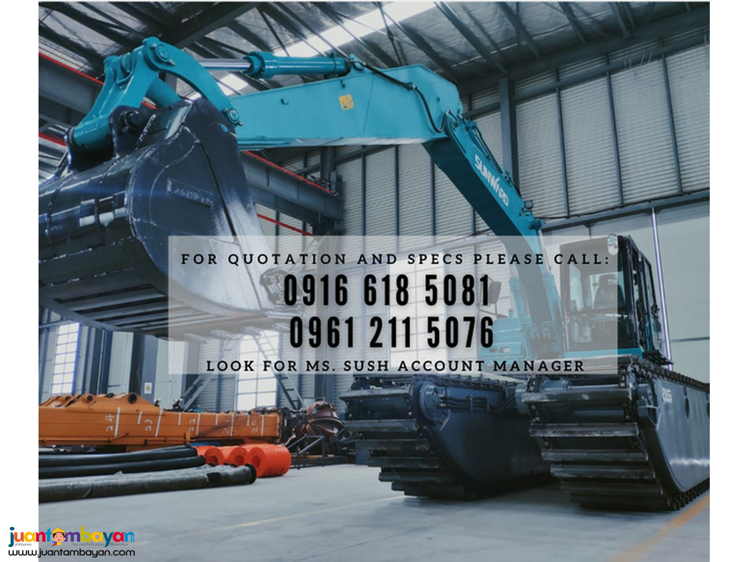 amphibious backhoe excavator swe150sd sunward