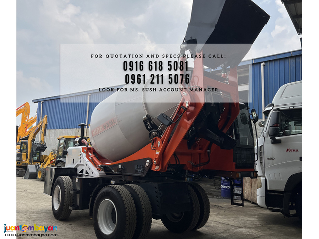 self- loading mixer powerquip h30 0.6cbm bucket cap, 5cbm drum cap.