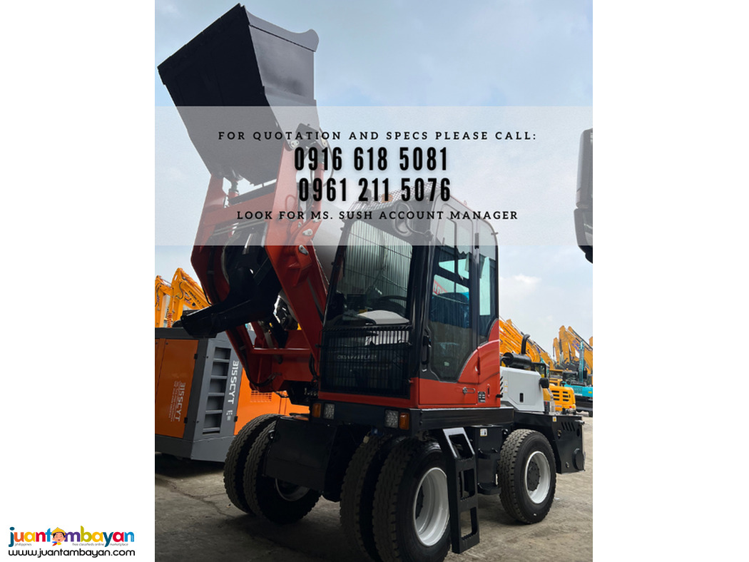 self- loading mixer powerquip h30 0.6cbm bucket cap, 5cbm drum cap.