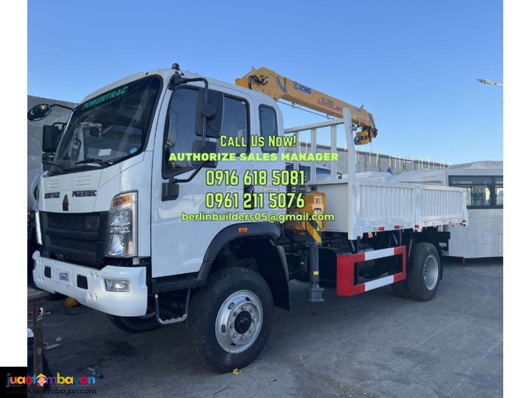 6 WHEELER 3.2tons BOOM TRUCK 4X2 & 4X4 SINOTRUK FOR SALE BRAND NEW 
