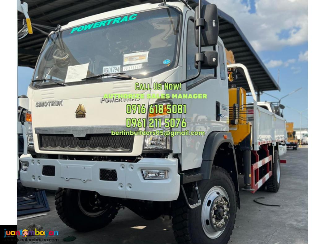 6 WHEELER 3.2tons BOOM TRUCK 4X2 & 4X4 SINOTRUK FOR SALE BRAND NEW 