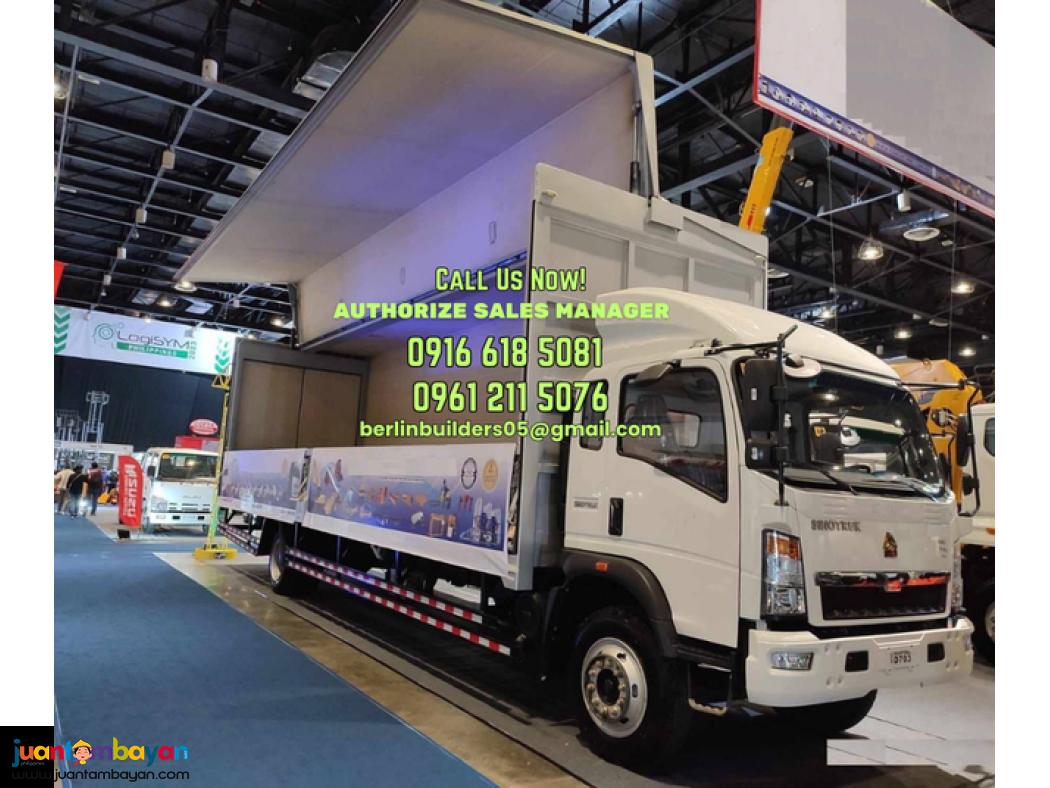6 wheeler wing van sinotruk brand new for sale