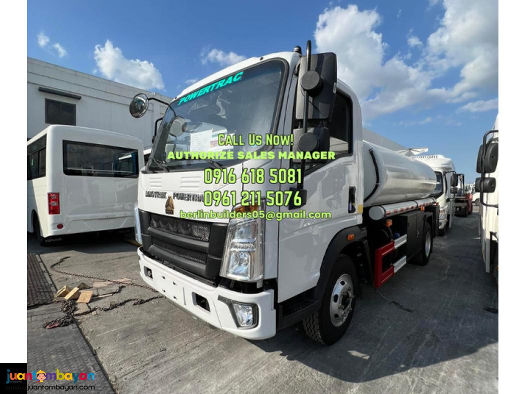 6 wheeler 4kl 4x2, 4x4 fuel truck sinotruk homan brand new for sale
