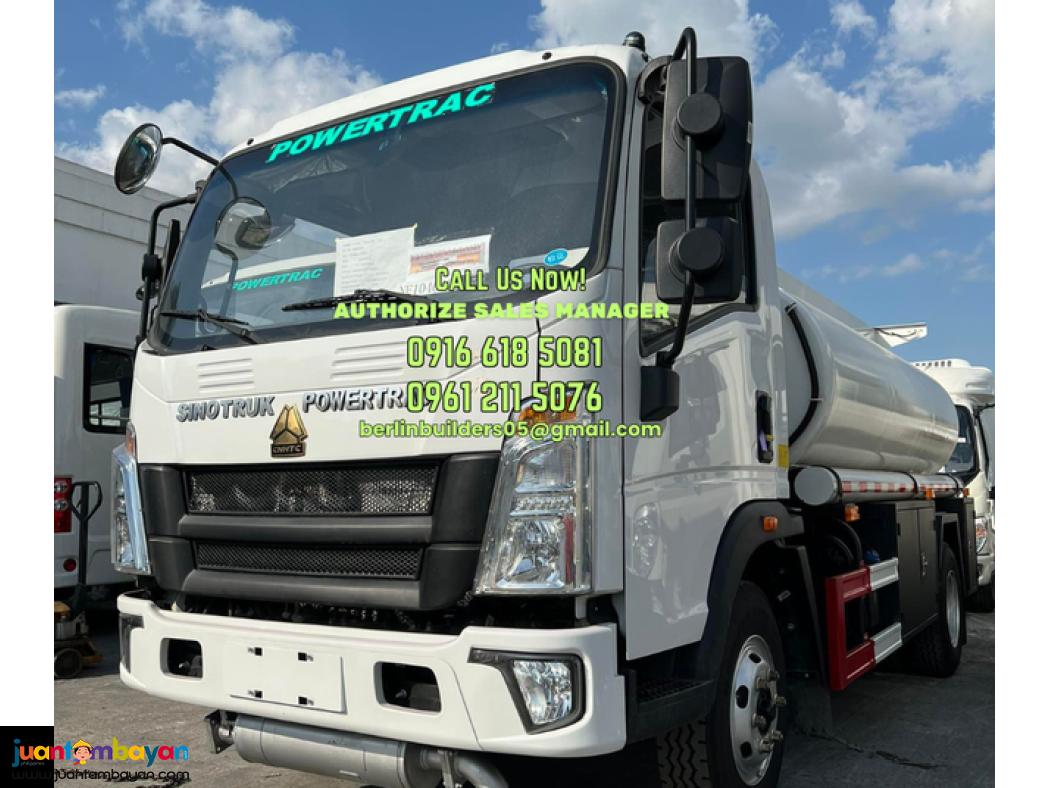6 wheeler 4kl 4x2, 4x4 fuel truck sinotruk homan brand new for sale