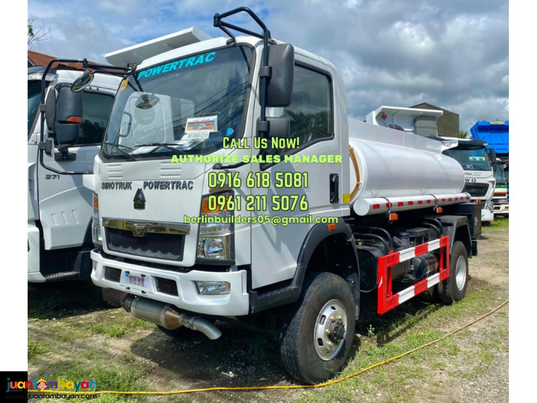 6 wheeler 4kl 4x2, 4x4 fuel truck sinotruk homan brand new for sale