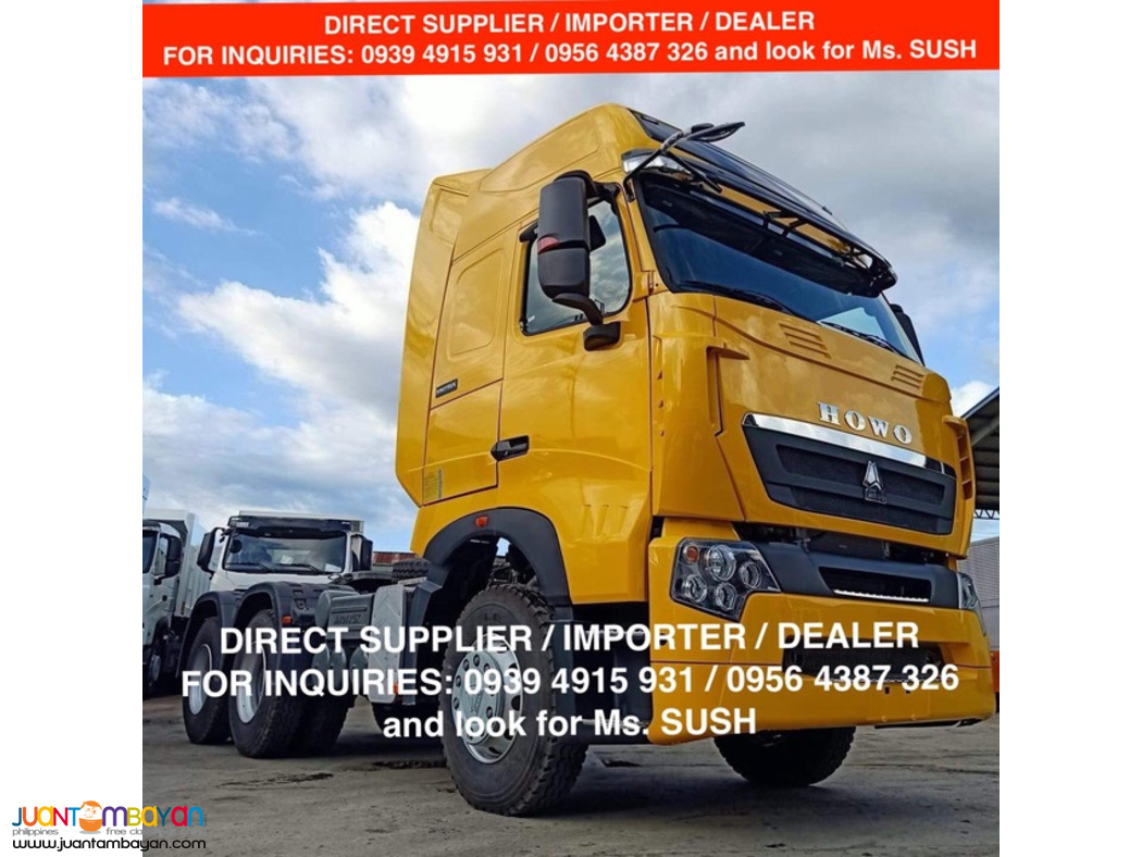 10 wheeler prime mover tractor head 420hp howo a7