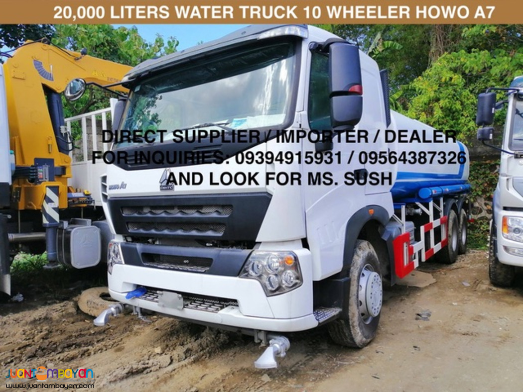 20,000 LITERS WATER TRUCK 10 WHEELER HOWO A7