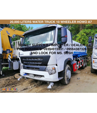 20,000 LITERS WATER TRUCK 10 WHEELER HOWO A7