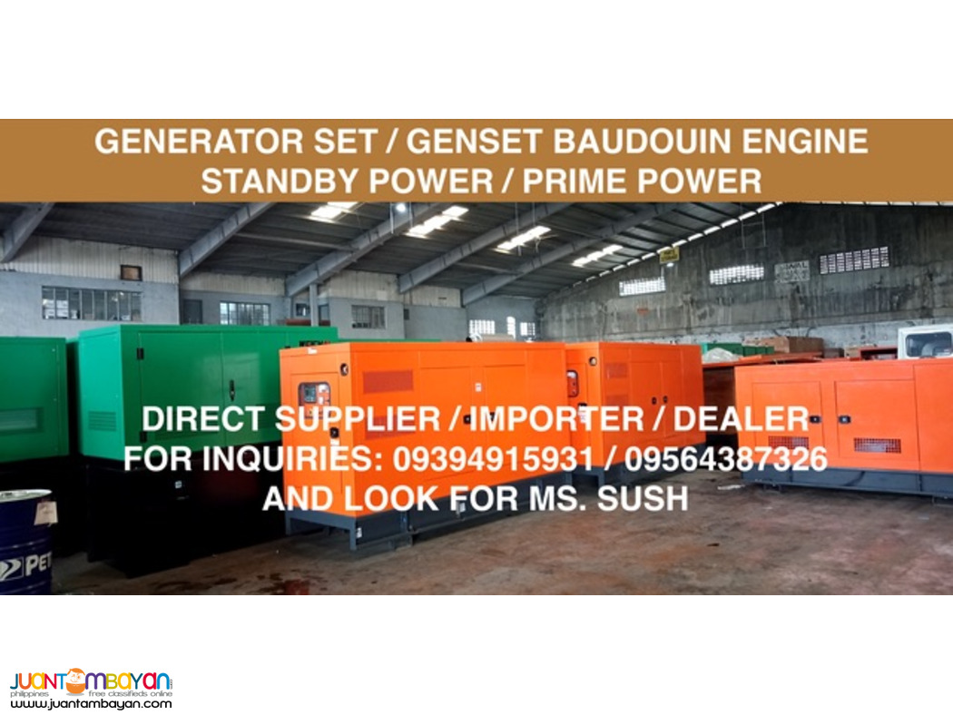 GENSET/ GENERATOR BAUDOUIN ENGINE