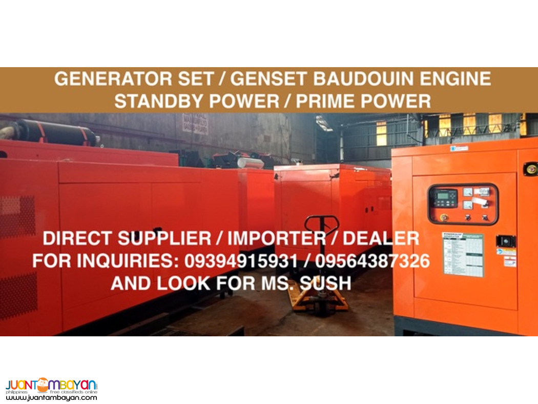 GENSET/ GENERATOR BAUDOUIN ENGINE
