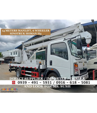 6-wheeler 14 METERS MANLIFT SINOTRUK HOMAN H3 Euro 4