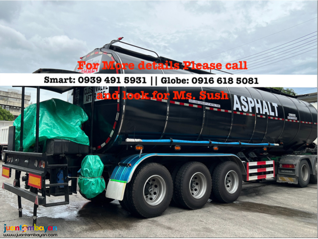 ASPHALT TANK TRAILER with burner and pump 35cbm 12-wheeler  