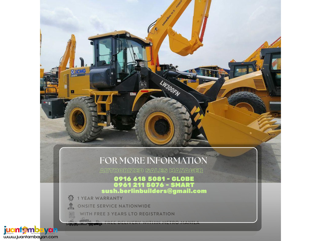 XCMG LW300 WHEEL LOADER payloader 1.8 CUBIC 