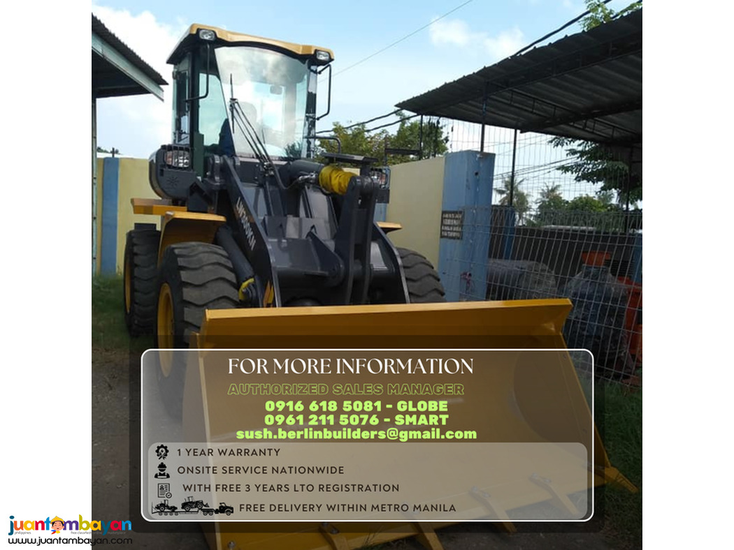 XCMG LW300 WHEEL LOADER payloader 1.8 CUBIC 