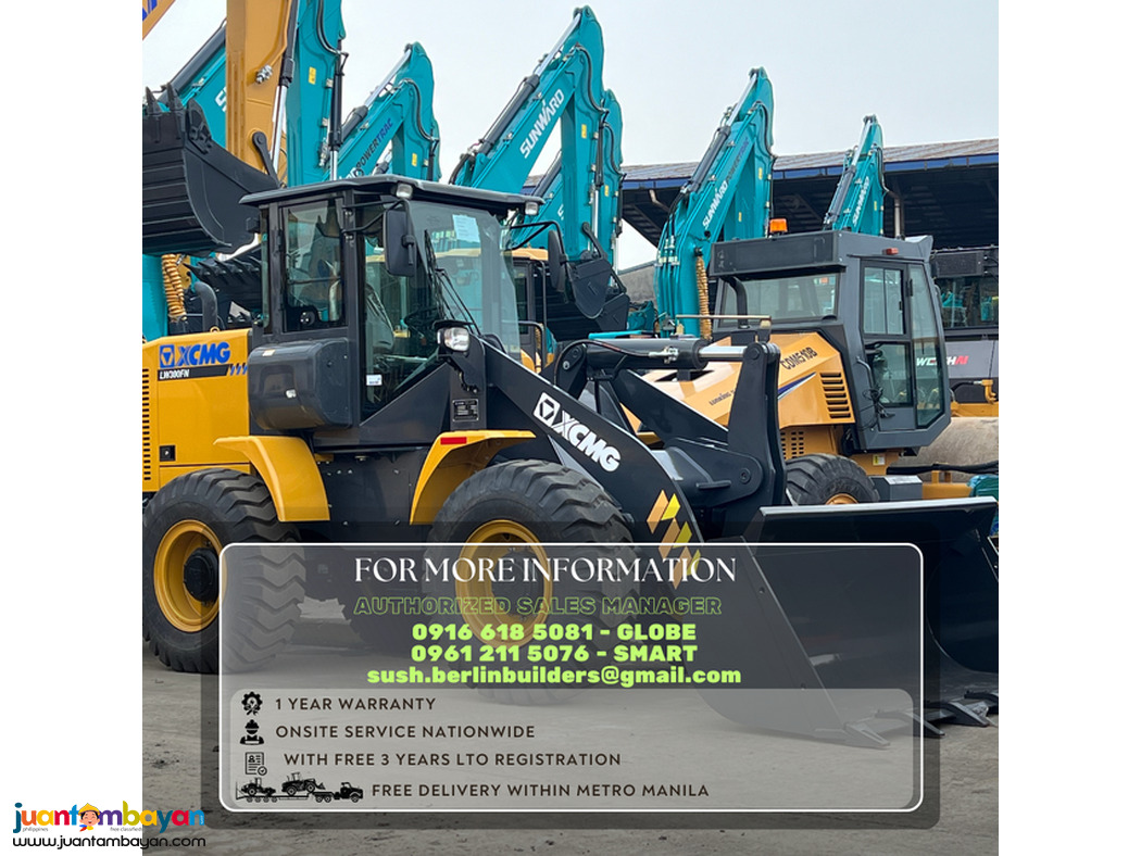 XCMG LW300 WHEEL LOADER payloader 1.8 CUBIC 