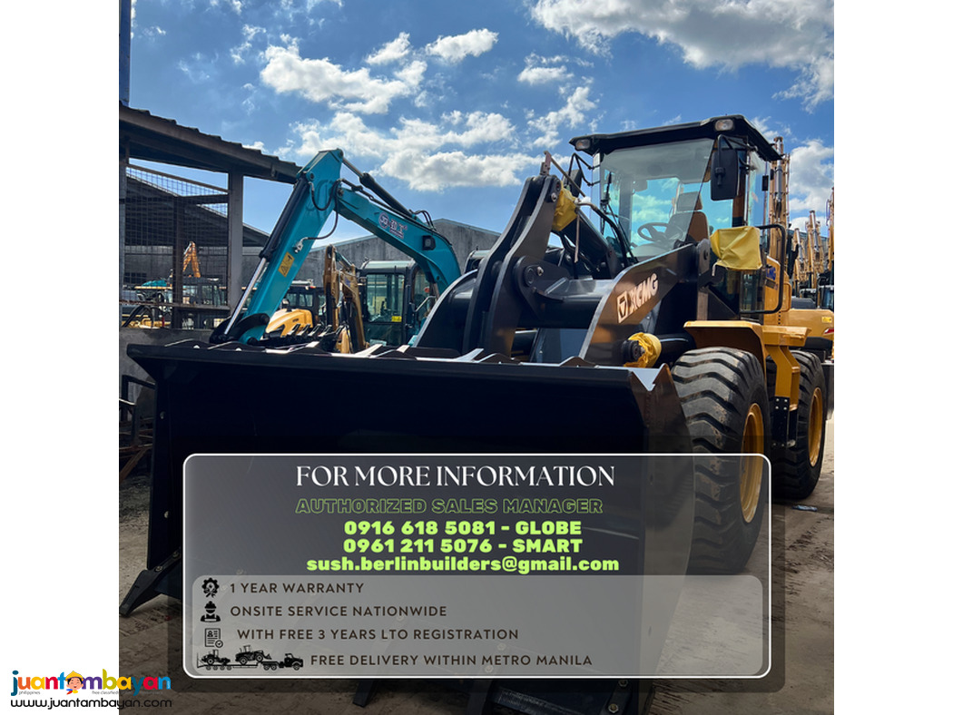 XCMG LW300 WHEEL LOADER payloader 1.8 CUBIC 