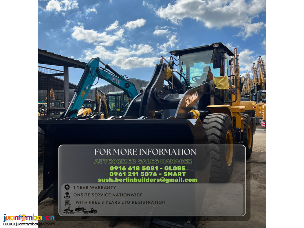 XCMG LW300 WHEEL LOADER payloader 1.8 CUBIC 