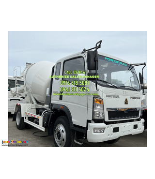 6 WHEELER TRANSIT MIXER truck 4Cbm SINOTRUK HOMAN H3