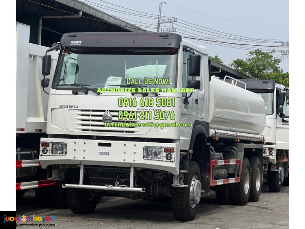 WATER TRUCK 10 WHEELER 16KL 6X6 SINOTRUK HOWO BRAND NEW