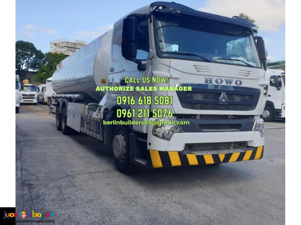10 wheeler 24kl fuel truck sinotruk howo a7 / t7 brand new for sale