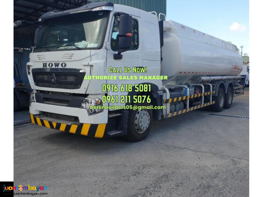 10 wheeler 24kl fuel truck sinotruk howo a7 / t7 brand new for sale