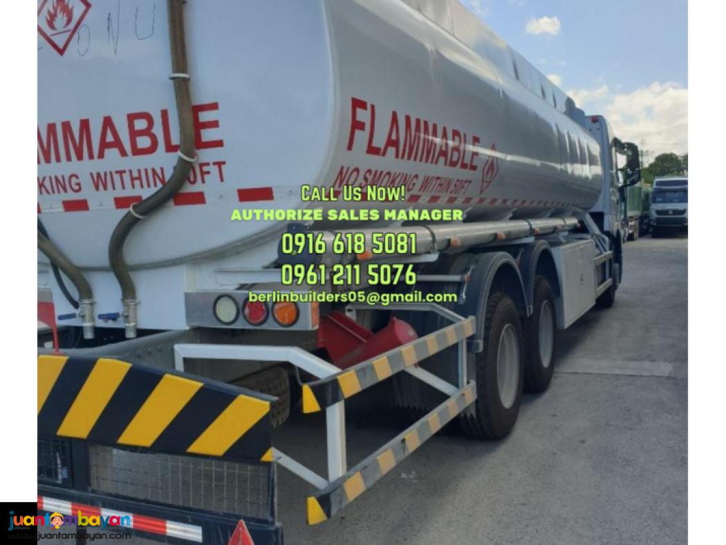 10 wheeler 24kl fuel truck sinotruk howo a7 / t7 brand new for sale