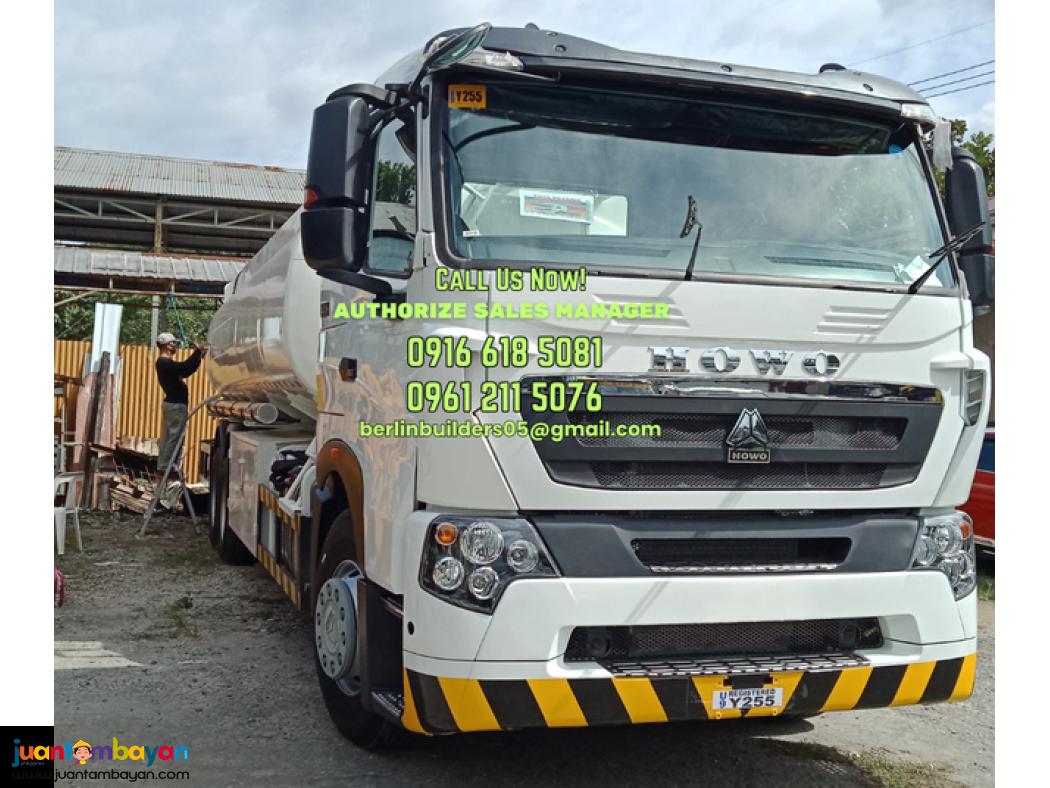 10 wheeler 24kl fuel truck sinotruk howo a7 / t7 brand new for sale