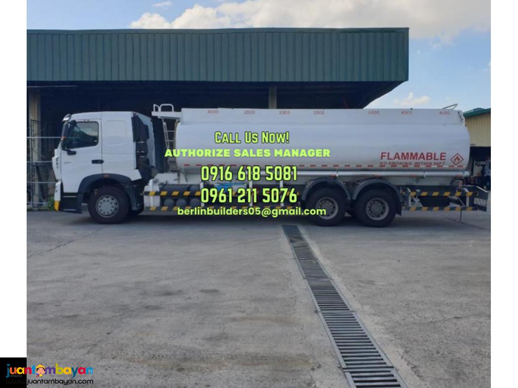 10 wheeler 24kl fuel truck sinotruk howo a7 / t7 brand new for sale